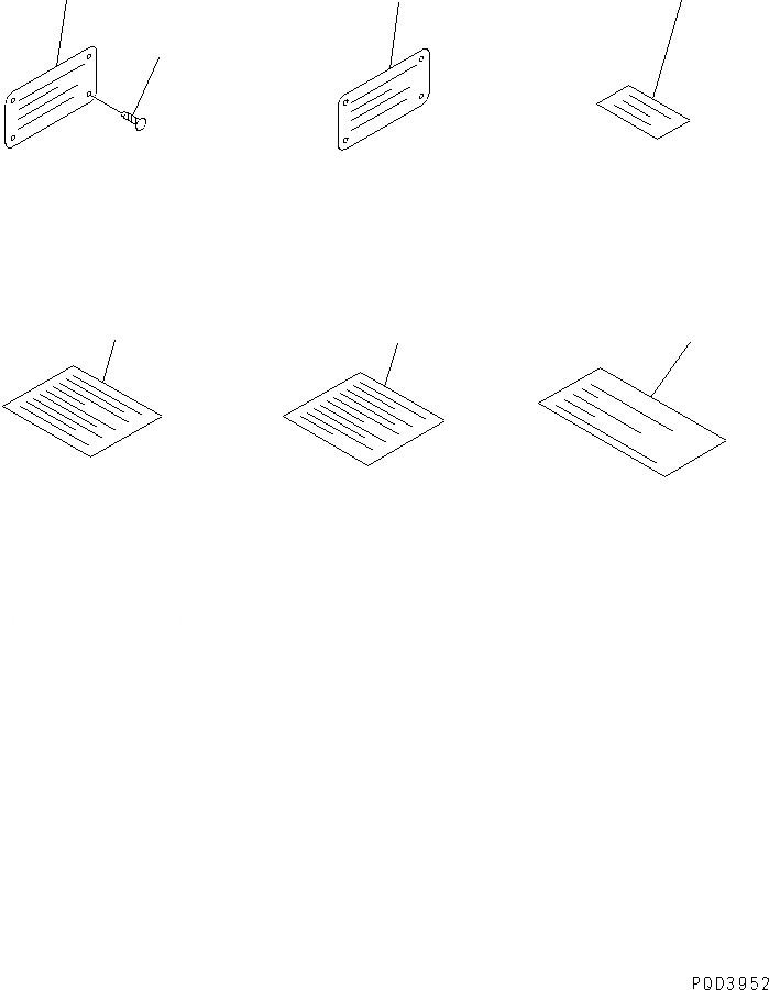Схема запчастей Komatsu SAA6D170E-2D - ТАБЛИЧКИ (ФРАНЦИЯ)(№898-7) ДВИГАТЕЛЬ