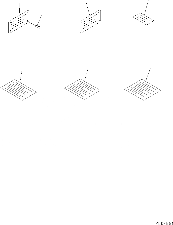Схема запчастей Komatsu SAA6D170E-2D - ТАБЛИЧКИ (ИСПАНИЯ)(№8879-7) ДВИГАТЕЛЬ
