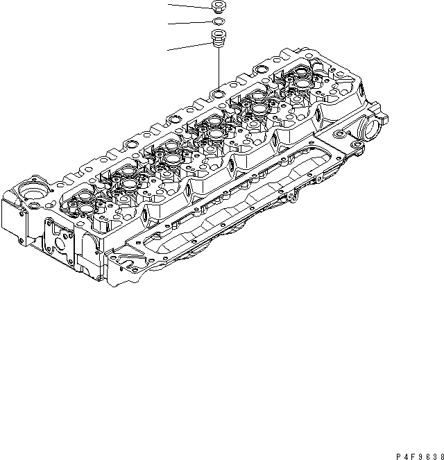 Схема запчастей Komatsu SAA6D107E-1 - ТЕМПЕРАТ. ВОДЫ АДАПТЕР(№7-) ДВИГАТЕЛЬ