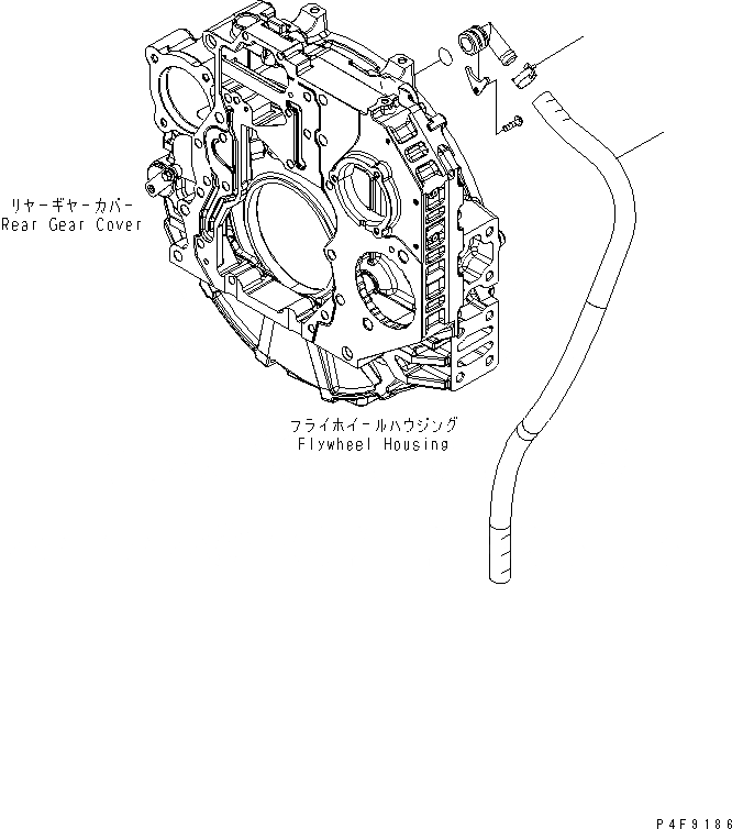 Схема запчастей Komatsu SAA6D107E-1 - ПАТРУБКИ САПУНА ДВИГАТЕЛЬ