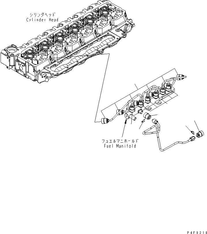 Схема запчастей Komatsu SAA6D107E-1 - ТОПЛИВН. СИСТЕМА COVER ДВИГАТЕЛЬ