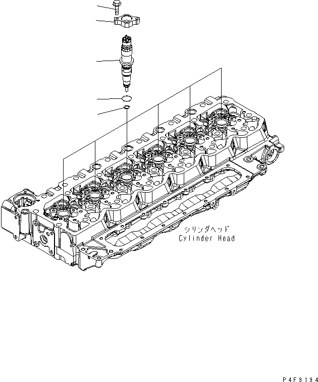 Схема запчастей Komatsu SAA6D107E-1 - ВПРЫСК ДВИГАТЕЛЬ