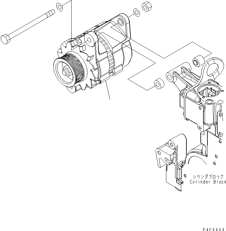 Схема запчастей Komatsu SAA6D107E-1 - ГЕНЕРАТОР (A) (OPEN ТИП БЕСЩЕТОЧН. ГЕНЕРАТОР)(№8-) ДВИГАТЕЛЬ