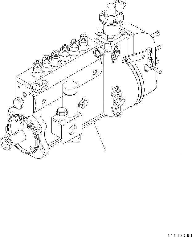 Схема запчастей Komatsu SAA6D102E-2-18 - ТОПЛ. НАСОС(№-) ДВИГАТЕЛЬ