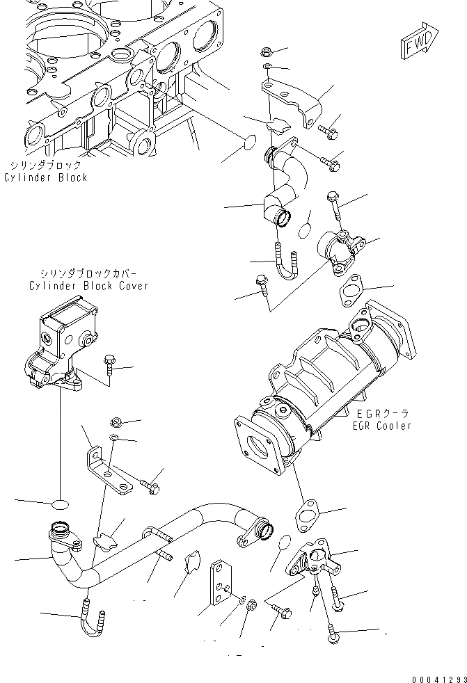 Схема запчастей Komatsu SAA6D140E-5F-K - ВЫПУСКН. GAS RECIRCULATION КЛАПАН (/7)(№-) ДВИГАТЕЛЬ