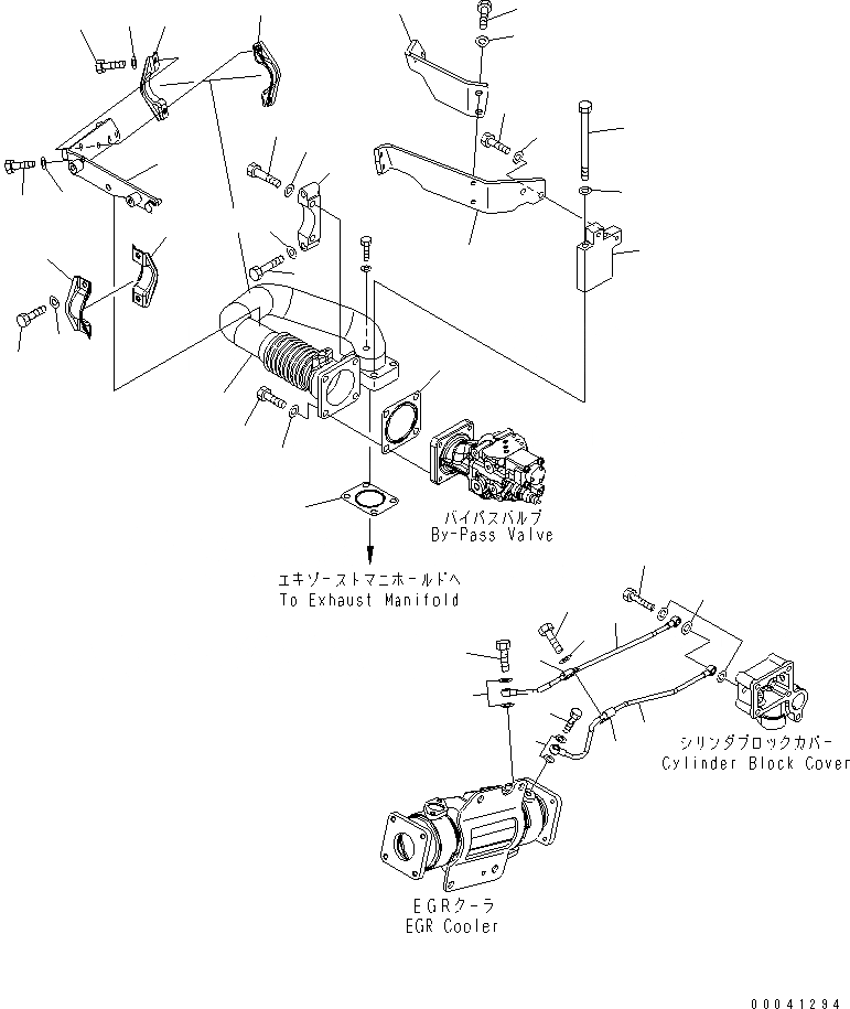 Схема запчастей Komatsu SAA6D140E-5F-K - ВЫПУСКН. GAS RECIRCULATION КЛАПАН (/7)(№-) ДВИГАТЕЛЬ