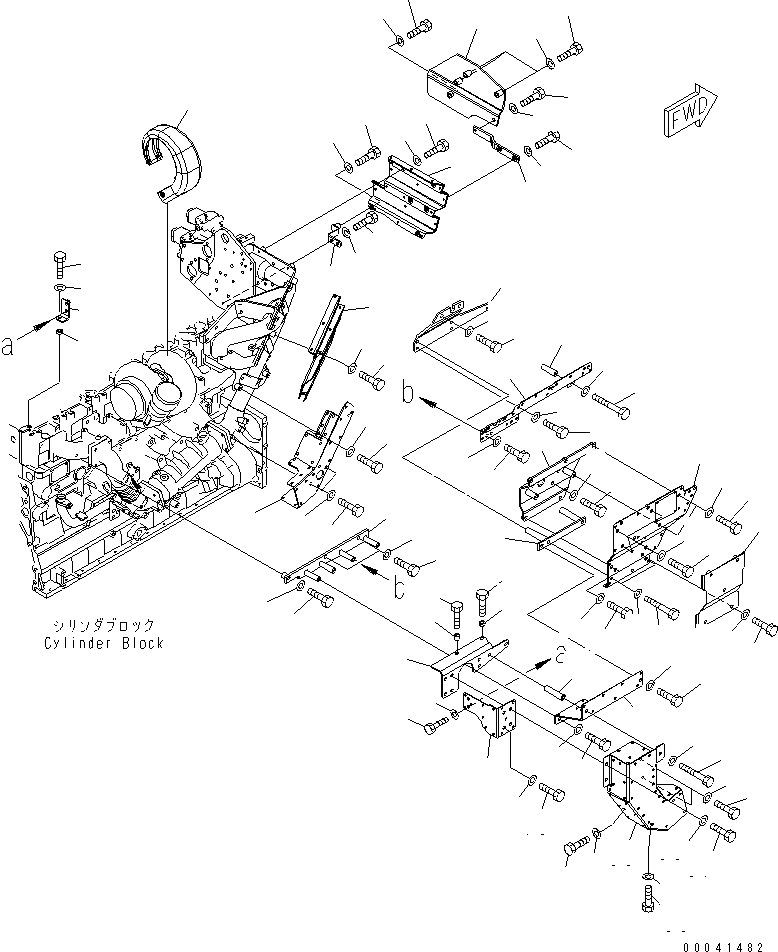 Схема запчастей Komatsu SAA6D140E-5F-K - ТЕРМОЗАЩИТА(№-) ДВИГАТЕЛЬ