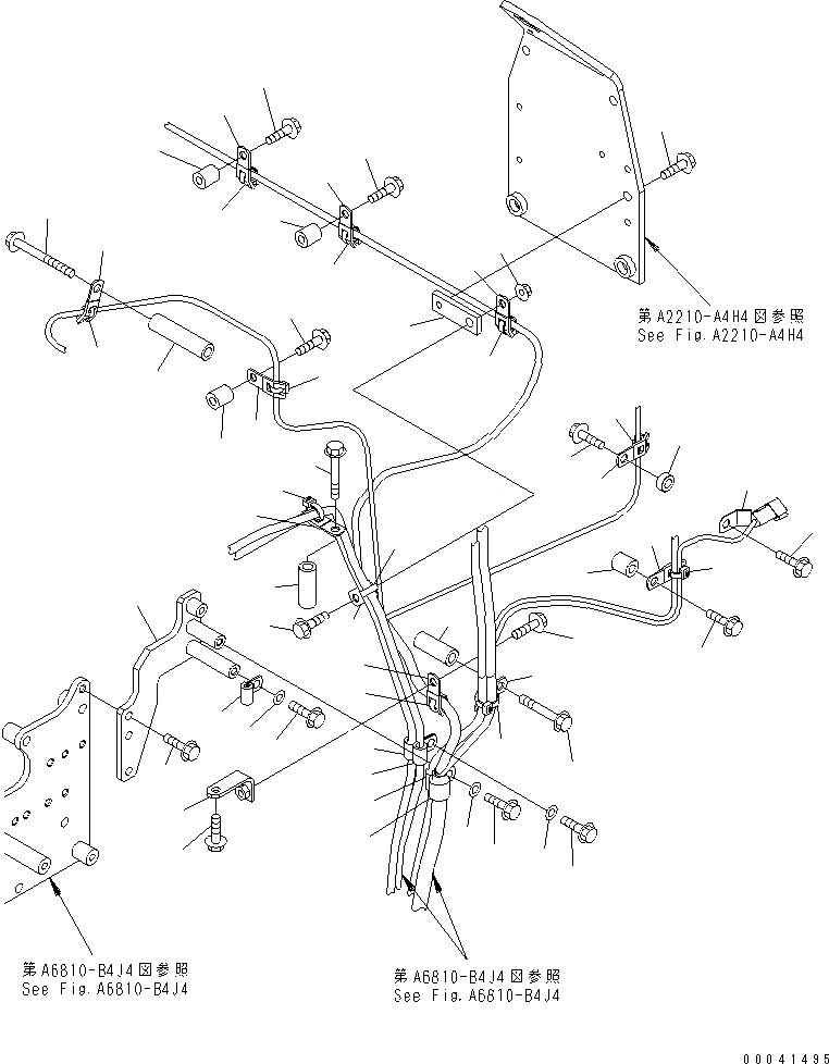 Схема запчастей Komatsu SAA6D140E-5F-K - ЭЛЕКТРОПРОВОДКА (/)(№-) ДВИГАТЕЛЬ