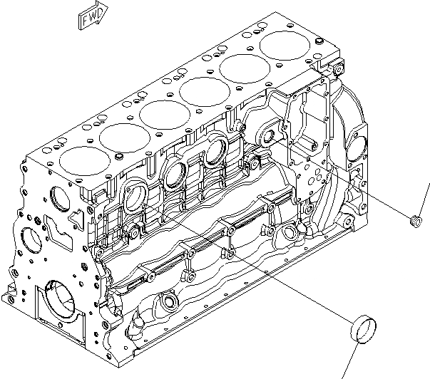 Схема запчастей Komatsu SAA6D107E-1B-WK - ПОДОГРЕВАТЕЛЬ ХЛАДАГЕНТА ЗАГЛУШКА AA ДВИГАТЕЛЬ