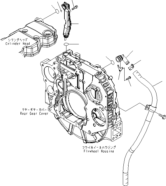 Схема запчастей Komatsu SAA6D107E-1B-WK - САПУН AA ДВИГАТЕЛЬ