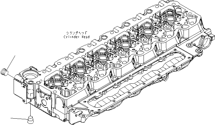 Схема запчастей Komatsu SAA6D107E-1C-WK - ЗАГЛУШКА (ГИДРОТРАНСФОРМАТОР ОХЛАЖД-Е) AA ДВИГАТЕЛЬ