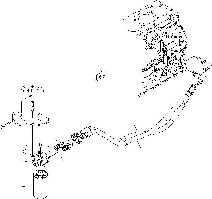 Схема запчастей Komatsu SAA6D107E-1C-WK - МАСЛ. ФИЛЬТР AA ДВИГАТЕЛЬ