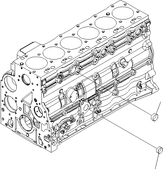 Схема запчастей Komatsu SAA6D107E-1G-WK - БЛОК ЦИЛИНДРОВ BLIND ЗАГЛУШКА ДВИГАТЕЛЬ
