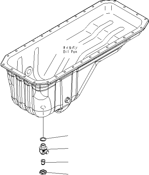 Схема запчастей Komatsu SAA6D107E-1G-WK - МАСЛЯНЫЙ ПОДДОН ДРЕНАЖН. ДВИГАТЕЛЬ