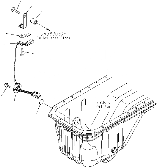 Схема запчастей Komatsu SAA6D107E-1G-WK - ДАТЧИК УР-НЯ МАСЛА ДВИГАТЕЛЬ