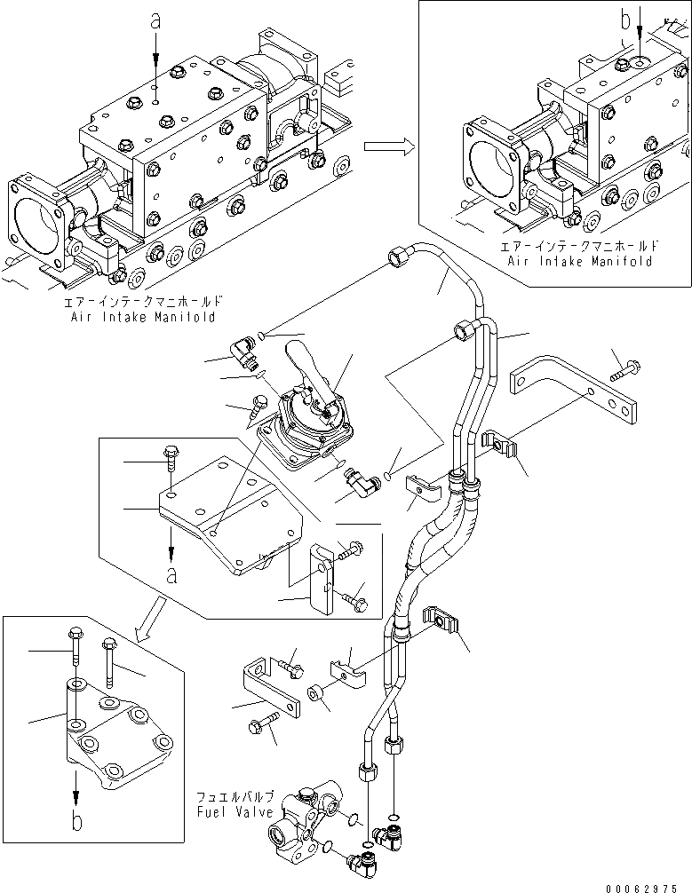 Схема запчастей Komatsu SAA6D125E-5F - PОБОД КОЛЕСАING НАСОС И ТРУБЫ(№-) ДВИГАТЕЛЬ