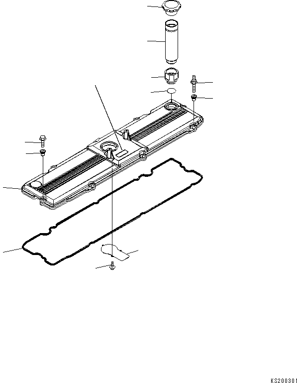 Схема запчастей Komatsu SAA6D114E-3D - КЛАПАН COVER AA ДВИГАТЕЛЬ