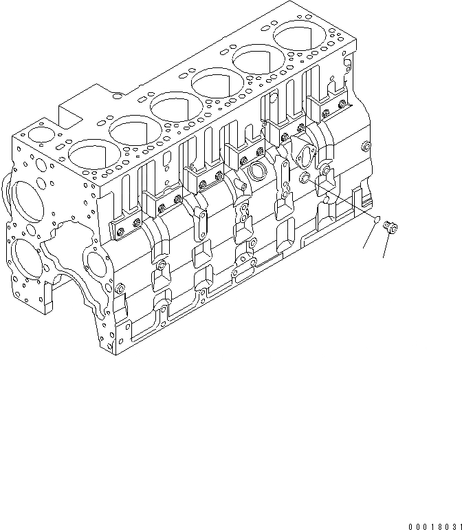 Схема запчастей Komatsu SAA6D114E-2B-A - ЗАГЛУШКА (ДЛЯ МАСЛ. PRESSURE ПЕРЕКЛЮЧАТЕЛЬ)(№8-88) ДВИГАТЕЛЬ