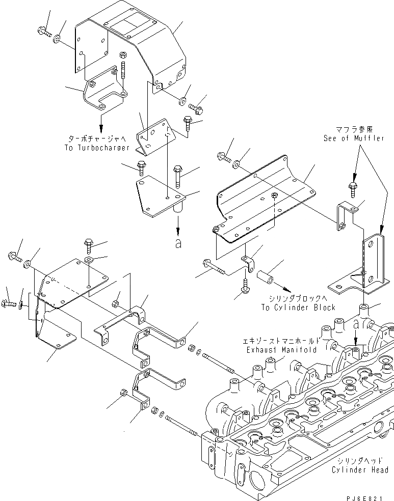 Схема запчастей Komatsu SAA6D114E-2A - ТЕРМОЗАЩИТА(№87-) ДВИГАТЕЛЬ