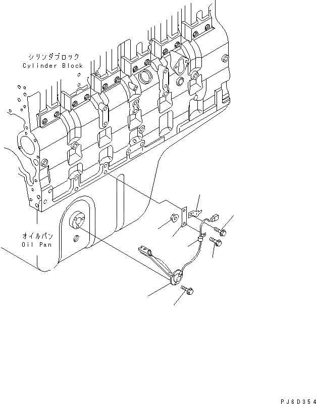 Схема запчастей Komatsu SAA6D114E-2A - ДАТЧИК УР-НЯ МАСЛА ДВИГАТЕЛЬ