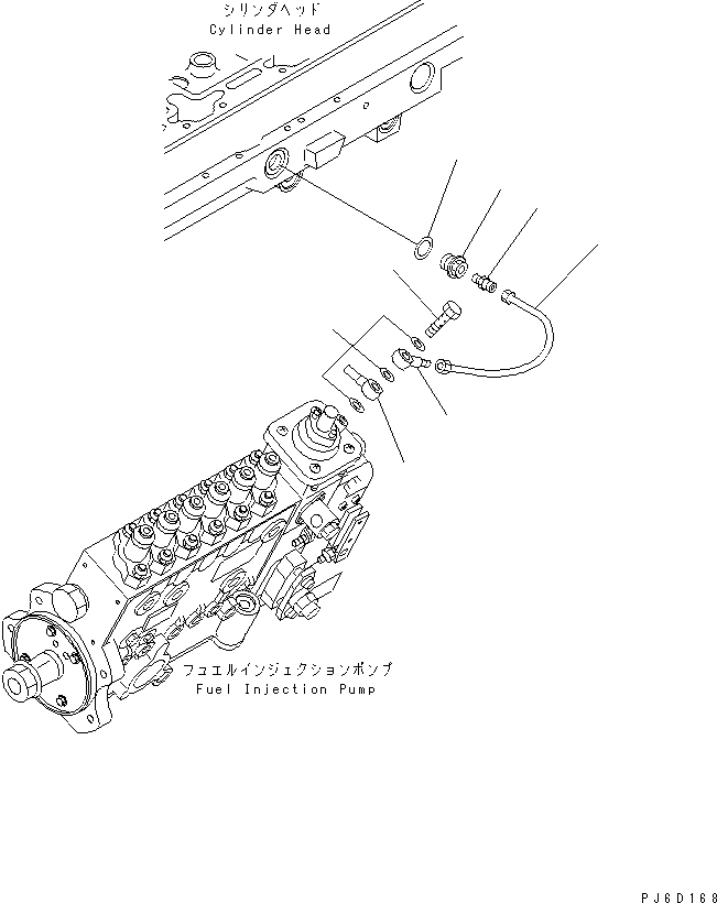 Схема запчастей Komatsu SAA6D114E-2A - ТРУБКА (ФОРСИР.) ДВИГАТЕЛЬ