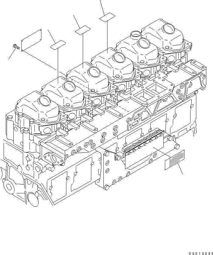 Схема запчастей Komatsu SAA6D125E-3A-8M - ТАБЛИЧКИ (ЯПОН.-АНГЛ.)(№9-) ДВИГАТЕЛЬ