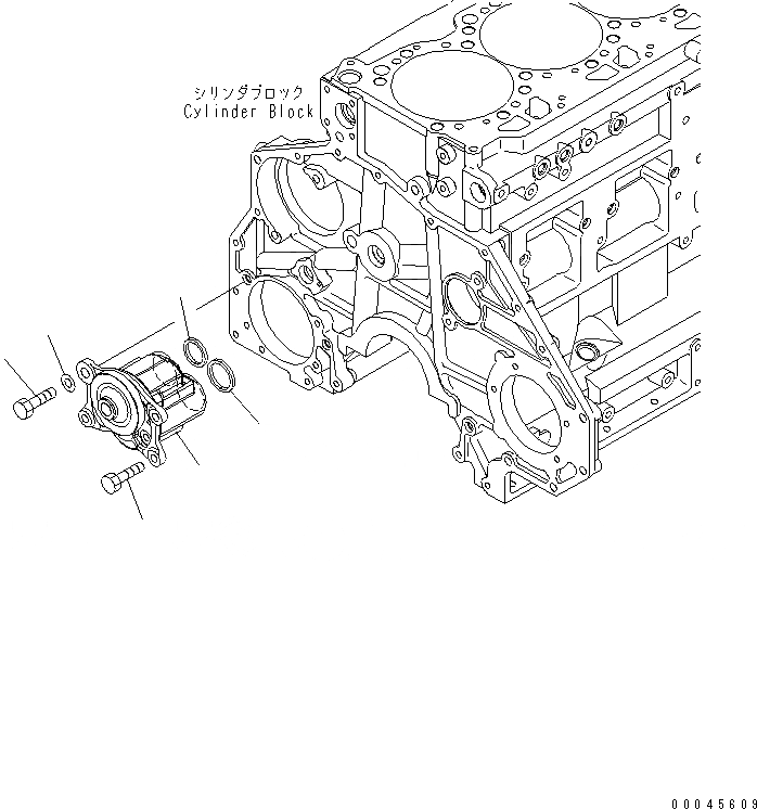 Схема запчастей Komatsu SAA6D125E-3G-8W - МАСЛ. НАСОС(№-) ДВИГАТЕЛЬ