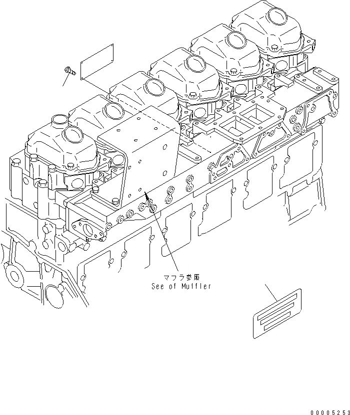 Схема запчастей Komatsu SAA6D125E-3H-8M - ТАБЛИЧКИ (ЯПОН.-АНГЛ.) (ОГРАНИЧЕНИЯ ПО ВЫБРОСУ ЕВРОП. 2 И ЕС-2)(№-) ДВИГАТЕЛЬ