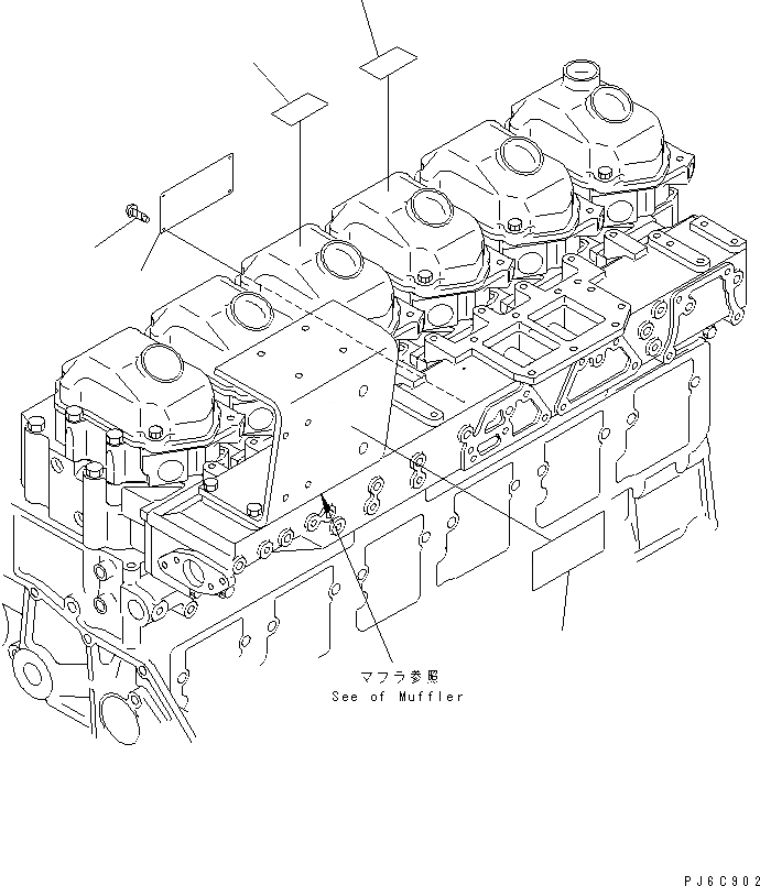 Схема запчастей Komatsu SAA6D125E-3A-8W - ТАБЛИЧКИ (АНГЛ.) (ОГРАНИЧЕНИЯ ПО ВЫБРОСУ ЕВРОП. И ЕС)(№-8) ДВИГАТЕЛЬ