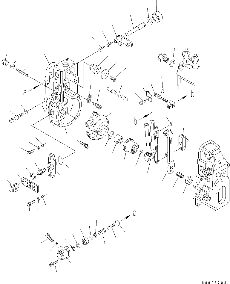 Схема запчастей Komatsu SAA6D102E-2L-8 - ТОПЛ. НАСОС (РЕГУЛЯТОР) (/) (ВНУТР. ЧАСТИ)(№8-) ДВИГАТЕЛЬ