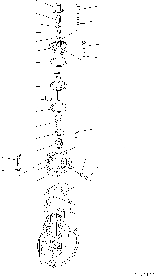 Схема запчастей Komatsu SAA6D102E-2EE-8 - ТОПЛ. НАСОС (РЕГУЛЯТОР) (/) (ВНУТР. ЧАСТИ)(№-) ДВИГАТЕЛЬ