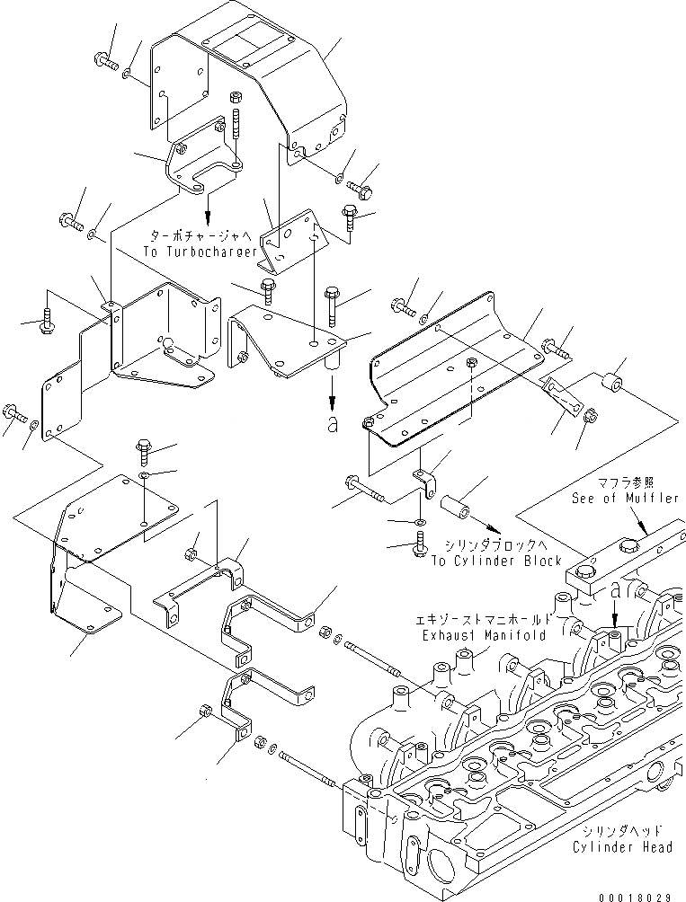 Схема запчастей Komatsu SAA6D114E-2CC-8W - ТЕРМОЗАЩИТА(№8989-) ДВИГАТЕЛЬ