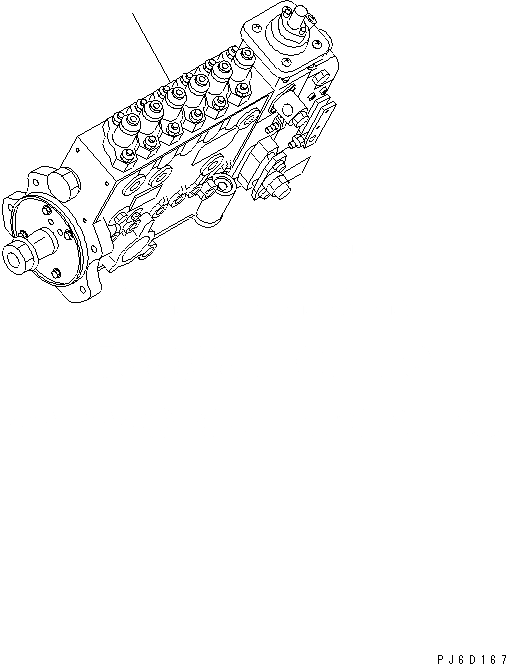 Схема запчастей Komatsu SAA6D114E-2CC-8W - ТОПЛ. НАСОС ДВИГАТЕЛЬ