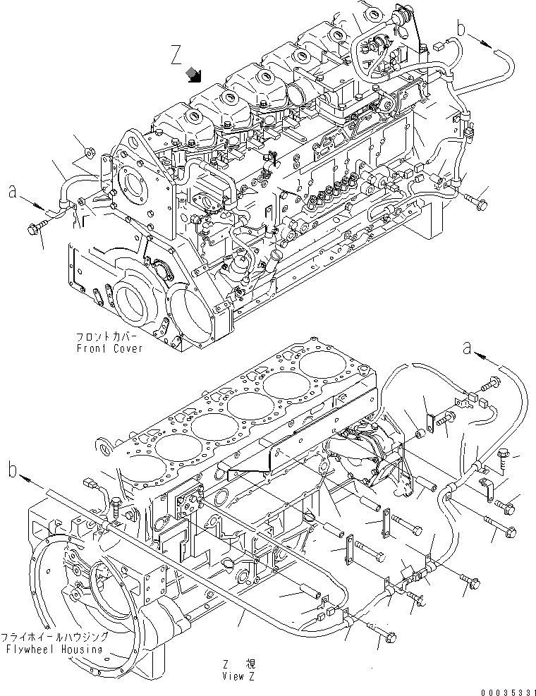 Схема запчастей Komatsu SAA6D125E-3L-8A - ЭЛЕКТРОПРОВОДКА (/) ДАТЧИК И ПЕРЕКЛЮЧАТЕЛЬ (C АНТИКОР. ЭЛЕМЕНТОМ)(№977-) ДВИГАТЕЛЬ