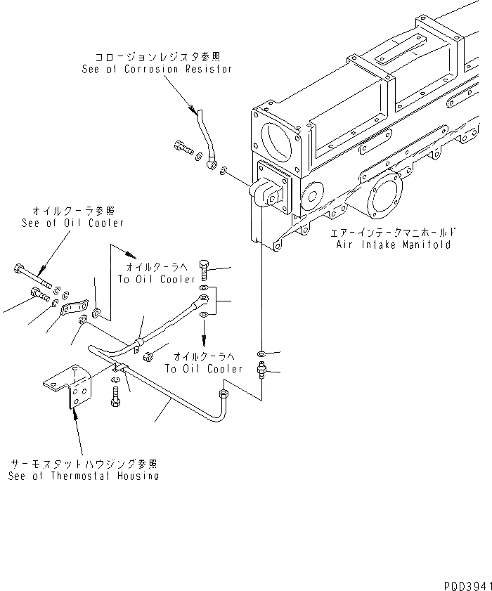 Схема запчастей Komatsu SAA6D170E-2D-8 - АНТИКОРРОЗ. ЭЛЕМЕНТ (/)(№789-) ДВИГАТЕЛЬ