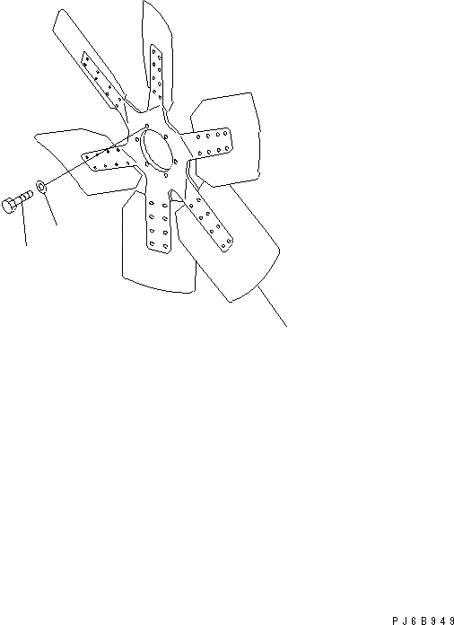 Схема запчастей Komatsu SAA6D170E-3BC-8C - ВЕНТИЛЯТОР ОХЛАЖДЕНИЯ (НАГНЕТАТЕЛЬ ВЕНТИЛЯТОР ТИП)(№-) ДВИГАТЕЛЬ