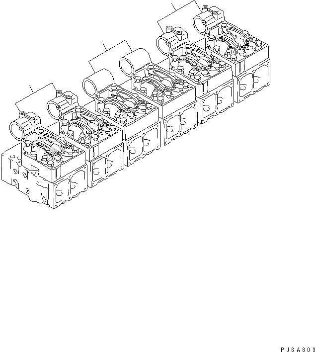 Схема запчастей Komatsu SAA6D170E-2C-8 - КРЕПЛЕНИЕ КОРОМЫСЛА(№9-) ДВИГАТЕЛЬ