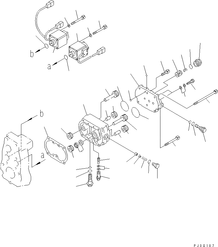 Схема запчастей Komatsu SAA6D170E-2C-8 - ТОПЛ. НАСОС (РЕГУЛЯТОР) (/) (ВНУТР. ЧАСТИ)(№7-) ДВИГАТЕЛЬ