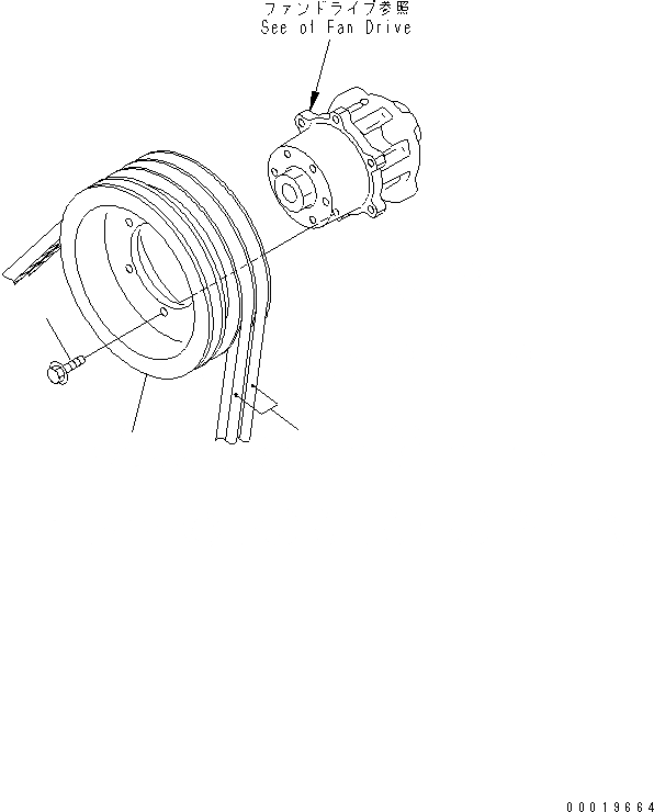 Схема запчастей Komatsu SAA6D125E-3L-8A - ШКИВ ВЕНТИЛЯТОРА (КОМПРЕССОР СПЕЦ-Я.)(№8-) ДВИГАТЕЛЬ