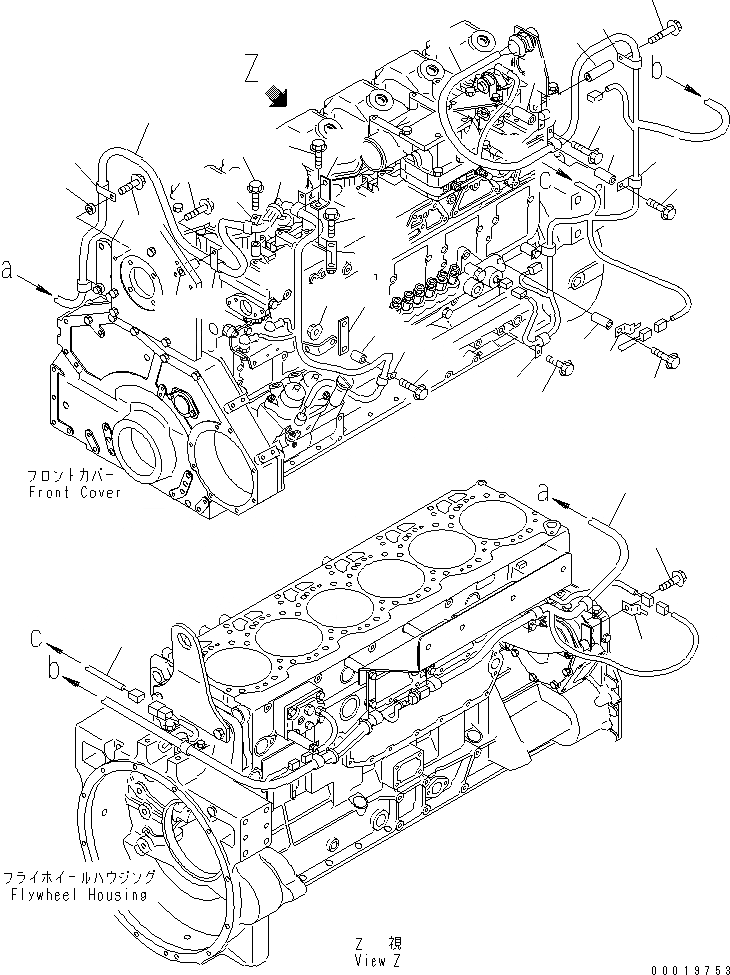 Схема запчастей Komatsu SAA6D125E-3L-8A - ЭЛЕКТРОПРОВОДКА (/) ДАТЧИК И ПЕРЕКЛЮЧАТЕЛЬ(№8-) ДВИГАТЕЛЬ