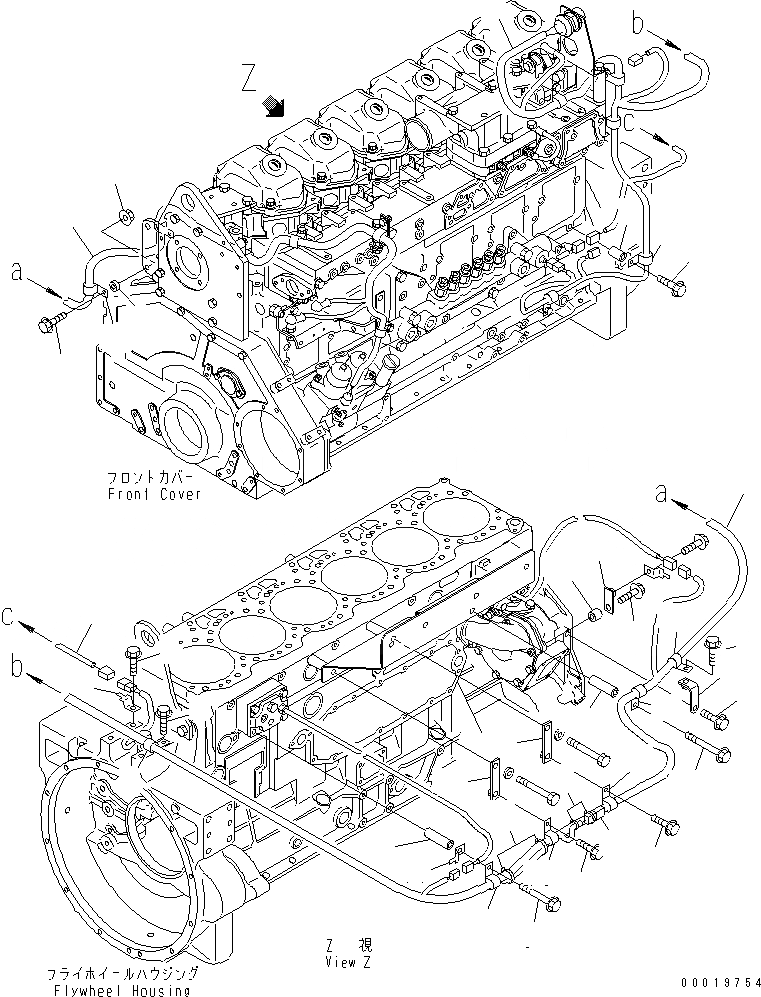 Схема запчастей Komatsu SAA6D125E-3L-8A - ЭЛЕКТРОПРОВОДКА (/) ДАТЧИК И ПЕРЕКЛЮЧАТЕЛЬ(№8-) ДВИГАТЕЛЬ