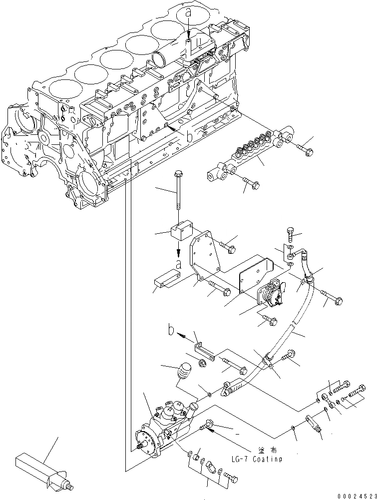 Схема запчастей Komatsu SAA6D125E-3M-8M - ТОПЛИВН. НАСОС И COMMON RAIL (МАЛОВЯЗК. ТОПЛИВН. СПЕЦ-Я.)(№78-) ДВИГАТЕЛЬ