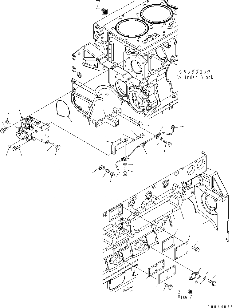 Схема запчастей Komatsu SAA6D170E-5C - ЭЛЕМЕНТЫ БЛОКА ЦИЛИНДРОВ (/) (СМАЗ. ФИТТИНГ ТРУБКА И ЗАГЛУШКА) ДВИГАТЕЛЬ