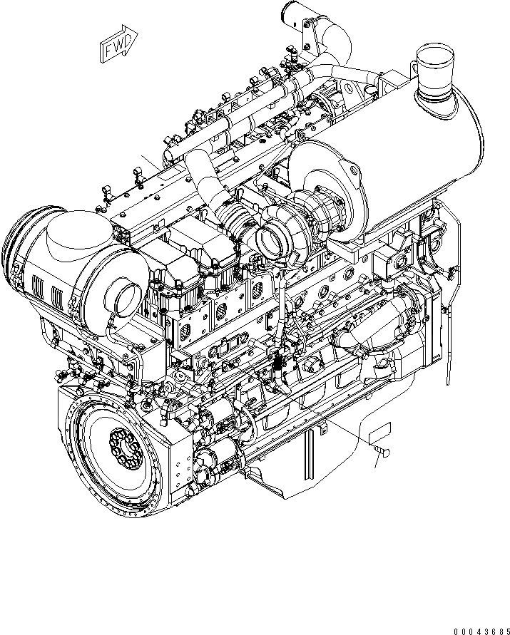 Схема запчастей Komatsu SAA6D170E-5C - ТАБЛИЧКИ ДВИГАТЕЛЬ