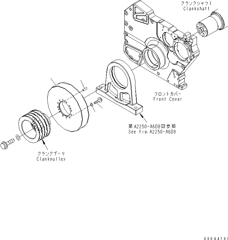 Схема запчастей Komatsu SAA6D170E-5-B - ДЕМПФЕР ДВИГАТЕЛЬ