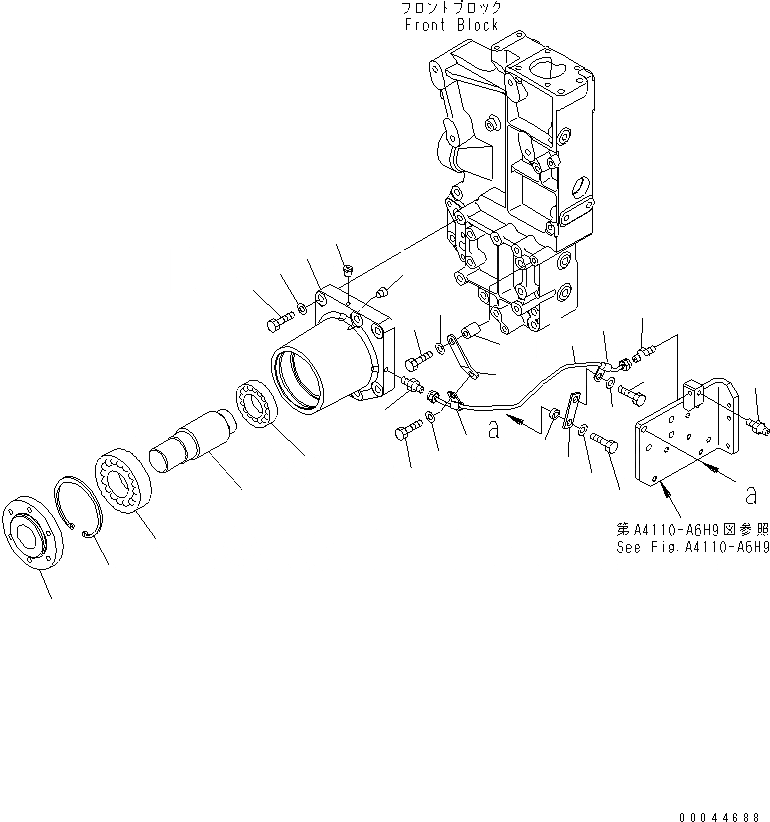 Схема запчастей Komatsu SAA6D170E-5-B - ПРИВОД ВЕНТИЛЯТОРА ДВИГАТЕЛЬ