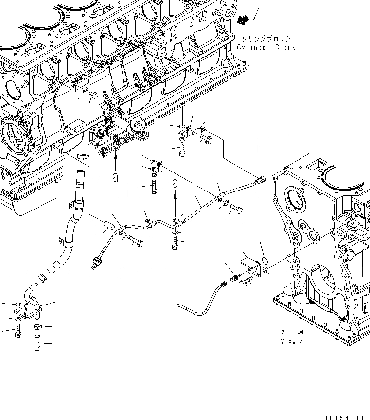 Схема запчастей Komatsu SAA6D170E-5A-01 - ЭЛЕМЕНТЫ БЛОКА ЦИЛИНДРОВ (/) (ДАТЧИК ПРОРЫВА ГАЗОВ И ДАТЧИК ТЕМПЕРАТУРЫ ВОДЫ) (ХОЛОДН. МЕСТН. (A) СПЕЦ-Я.) ДВИГАТЕЛЬ