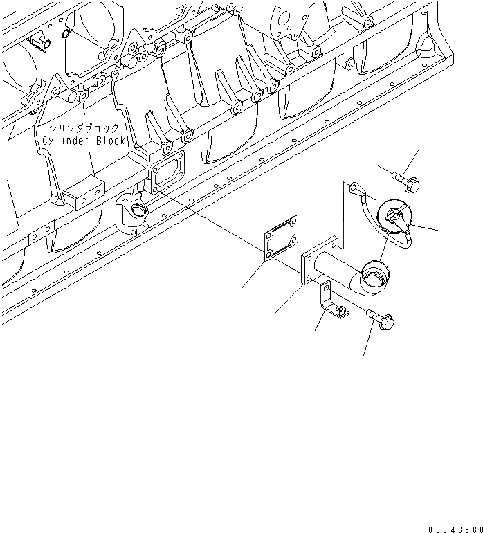 Схема запчастей Komatsu SAA6D170E-5A-01 - МАСЛОНАЛИВНОЙ ПАТРУБОК ДВИГАТЕЛЬ