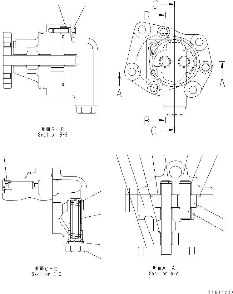 Схема запчастей Komatsu SAA6D140E-5B-01 - ВЫПУСКН. GAS RECIRCULATION МАСЛ. НАСОС (EGR ДАТЧИК ГРУППА) (ВНУТР. ЧАСТИ)(№9-) ДВИГАТЕЛЬ