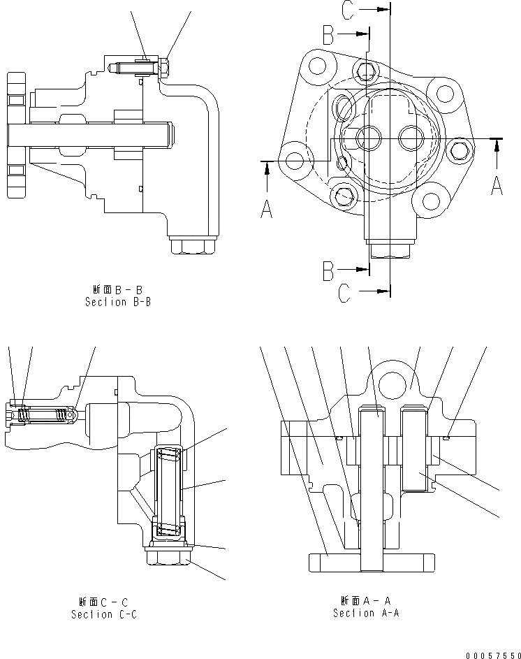 Схема запчастей Komatsu SAA6D140E-5B-01 - ВЫПУСКН. GAS RECIRCULATION МАСЛ. НАСОС (ЕС 3 REGULATION) (ВНУТР. ЧАСТИ)(№9-) ДВИГАТЕЛЬ